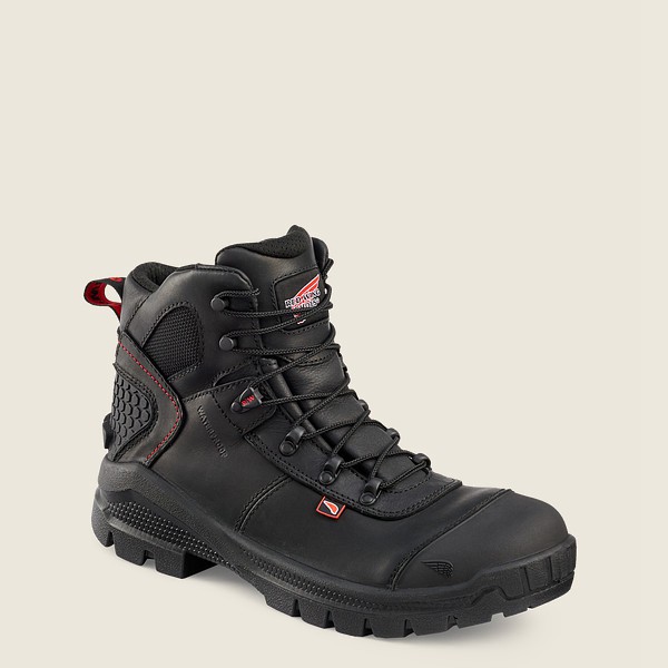 Mens Red Wing Crv™ - 6-inch Waterproof Toe - Safety Boots Black - WXK918632